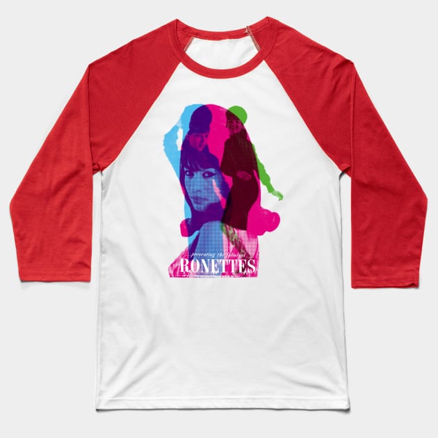 The Ronettes Baseball T-Shirt by HAPPY TRIP PRESS